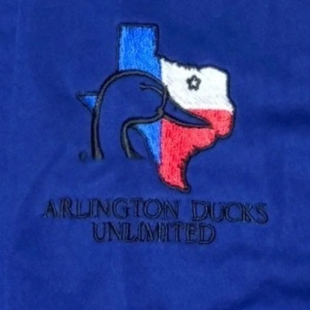 Nike Golf Polo Mens 3XL Arlington Ducks Unlimited Embroidered Blue‎ Dri-FIT